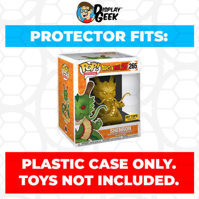 Pop Protector for 6 inch Shenron Golden #265 Super Funko Pop on The Protector Guide App by Display Geek