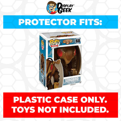 Pop Protector for 6 inch Songbird #68 Super Funko Pop on The Protector Guide App by Display Geek