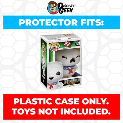 Pop Protector for 6 inch Stay Puft Marshmallow Angry Toasted #109 Super Funko on The Protector Guide App by Display Geek