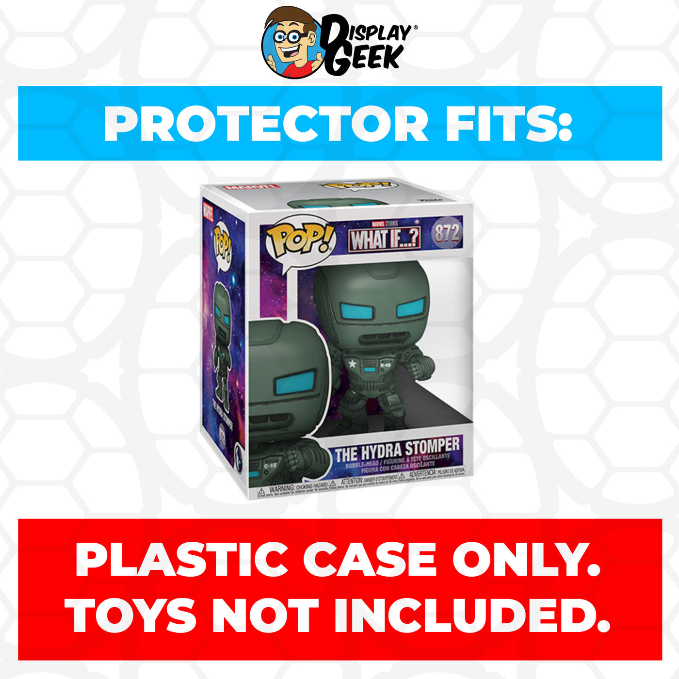Pop Protector for 6 inch The Hydra Stomper #872 Super Size Funko Pop on The Protector Guide App by Display Geek