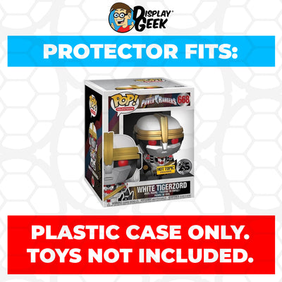 Pop Protector for 6 inch White Tigerzord #668 Super Funko Pop on The Protector Guide App by Display Geek