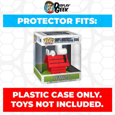 Pop Protector for Peanuts Snoopy & Woodstock with Doghouse #856 Funko Pop Deluxe on The Protector Guide App by Display Geek