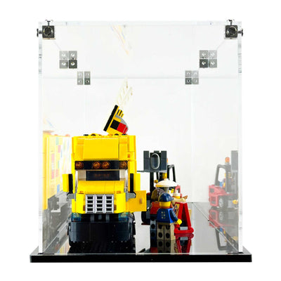 LEGO Model 60440 - 3mm thick Custom Acrylic Display Case for City Yellow Delivery Truck (7.5h x 20w x 6.5d)