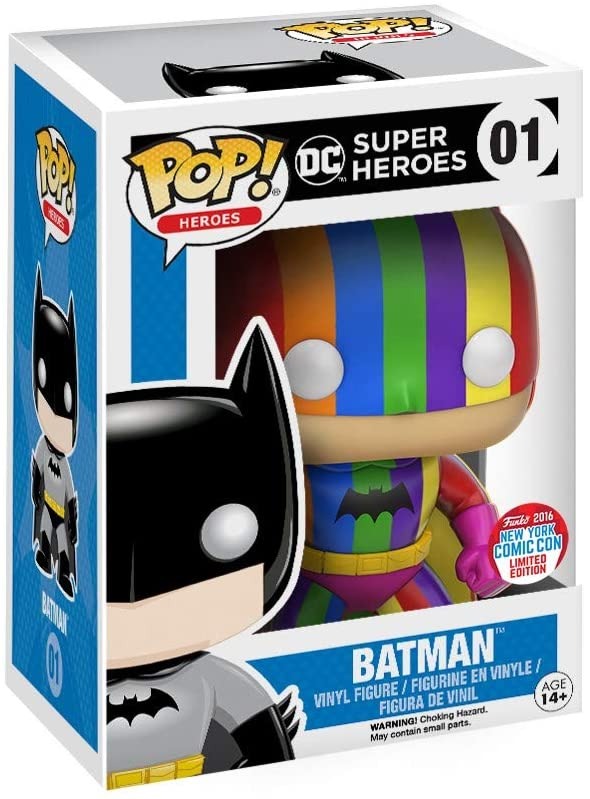 POP! Heroes: 01 DC Super Heroes, Batman (Colored Stripes) Exclusive