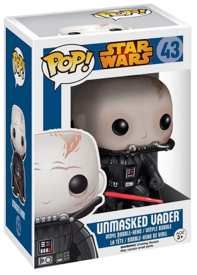 POP! Star Wars: 43 SW, Unmasked Vader (Blue Box)