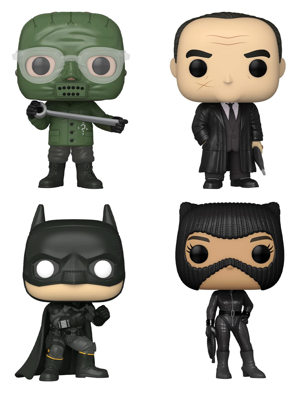 POP! Movies: The Batman, Batman / Selina Kyle / Oswald / The Riddler ...