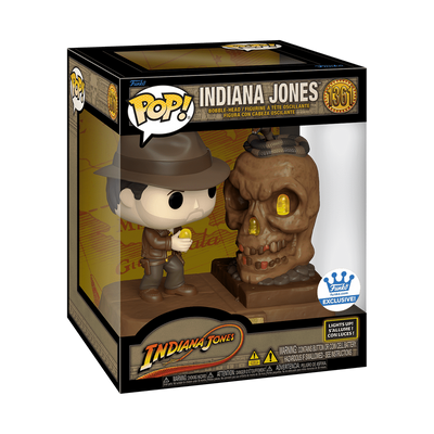 POP! Movies: 1361 Indiana Jones, Indiana Jones (Lights Up) (Deluxe) Exclusive