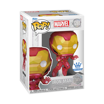 POP! Marvel: 1268 Disney 100, Iron Man (Facet) Exclusive