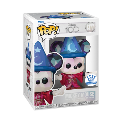 POP! Disney: 1377 Disney 100, Mickey Apprentice (Facet) Exclusive