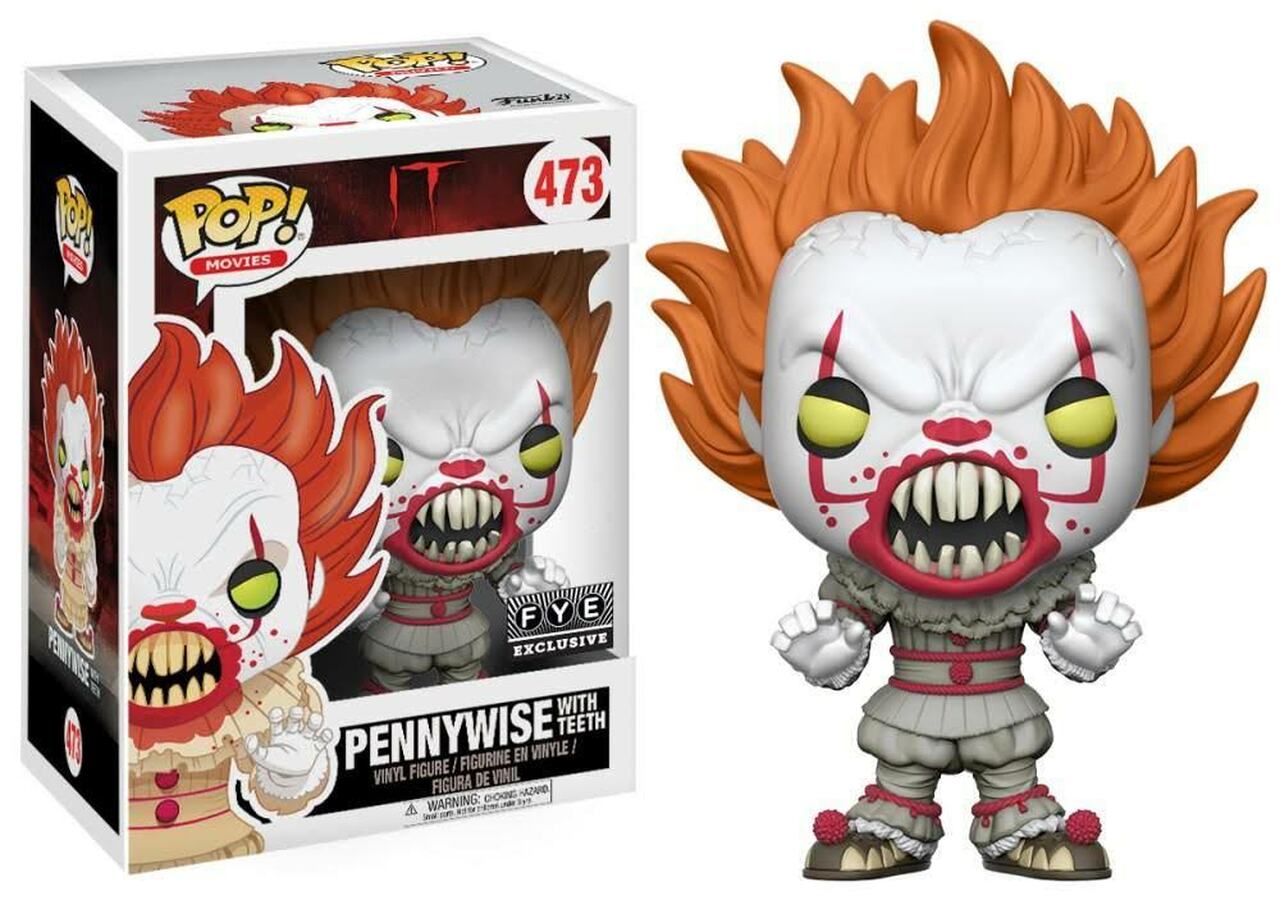 POP! Movies: 473 IT (CH 1), Pennywise (Teeth) (Yellow Eyes) Exclusive