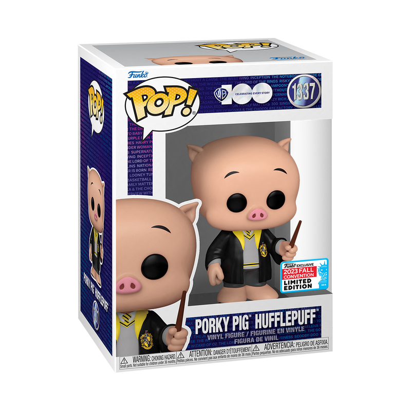 POP! Animation: 1337 WB 100, Porky Pig Hufflepuff Exclusive