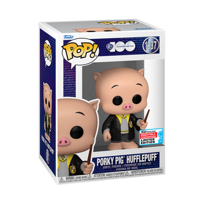 POP! Animation: 1337 WB 100, Porky Pig Hufflepuff Exclusive