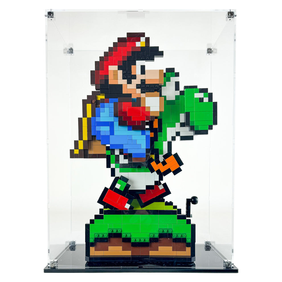 Custom Acrylic Display Case for LEGO Model 71438 - Super Mario & Yoshi (3mm thick, UV Resistant) 16.5h x 12w x 6d