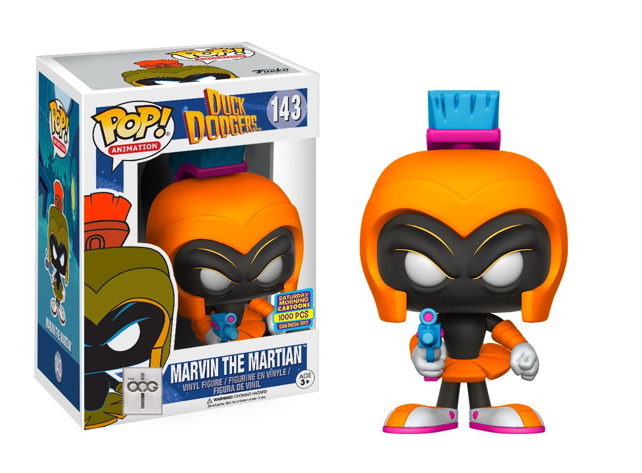 POP! Animation: 143 Duck Dodgers, Marvin The Martian (ORG) (1,000 PCS) Exclusive
