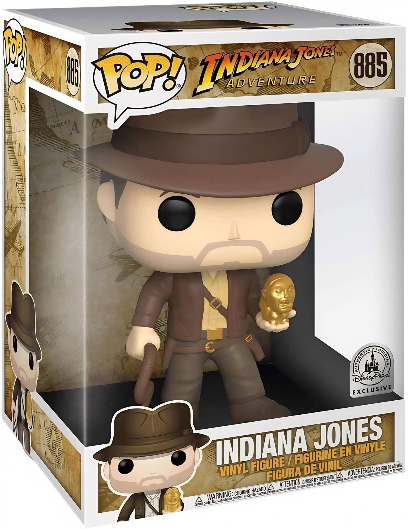 POP! Disney (Jumbo Deluxe): 885 Indiana Jones Adventure, Indiana Jones Exclusive
