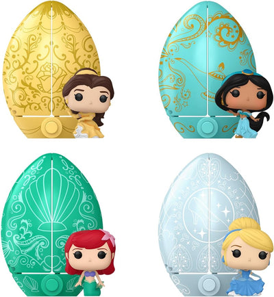 Funko Egg Pocket Pop: Disney Princess Easter Egg 4-Pack Bundle