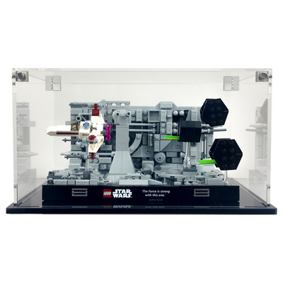 LEGO 75329 - 3mm thick Custom Acrylic Display Case for Death Star Trench Run (5.5h x 10w x 8d) by Display Geek Flying Box 3mm thick dust and dirt protection