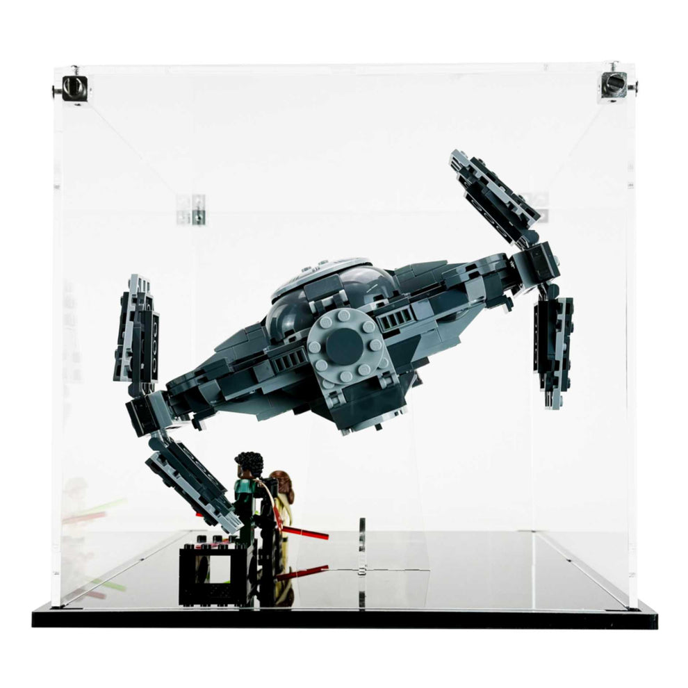 LEGO Model 75383 - 3mm thick Custom Acrylic Display Case for Star Wars Darth Maul’s Sith Infiltrator (8.5h x 12.5w x 9d)