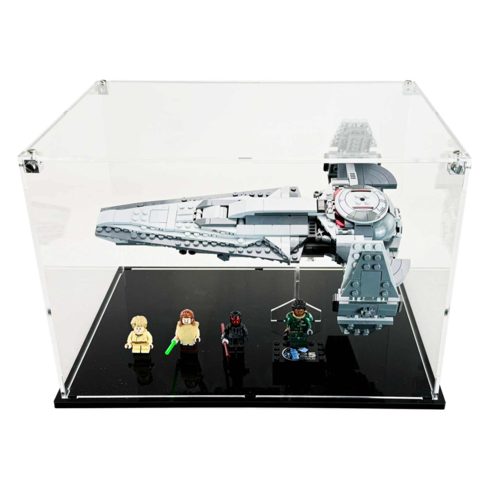 LEGO Model 75383 - 3mm thick Custom Acrylic Display Case for Star Wars Darth Maul’s Sith Infiltrator (8.5h x 12.5w x 9d)