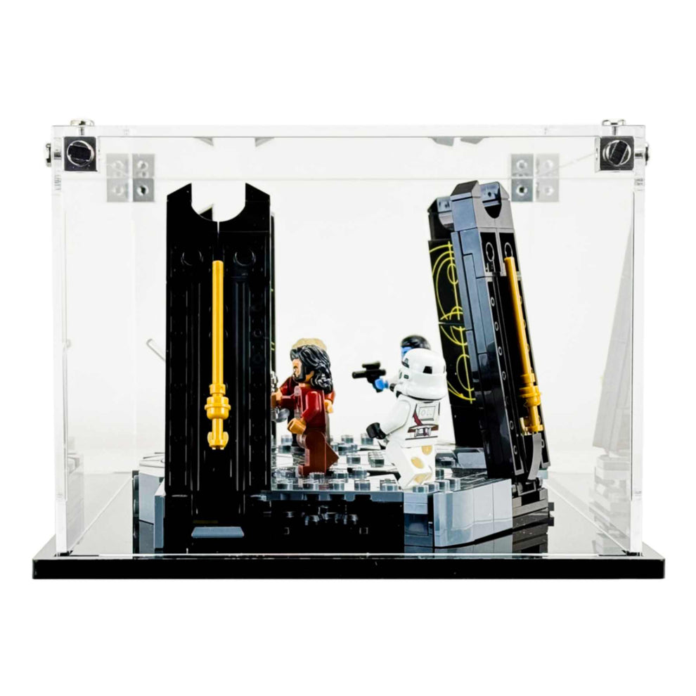 LEGO Model 75385 - 3mm thick Custom Acrylic Display Case for Star Wars Ahsoka Tano’s Duel on Peridea (5h x 10w x 6.7d)