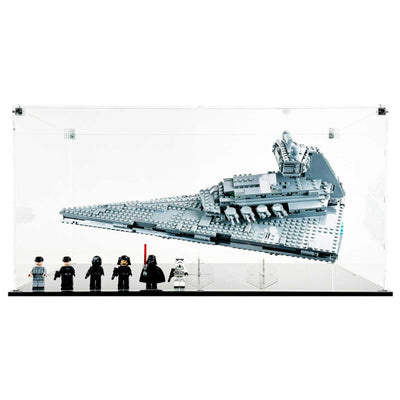 LEGO 75394 - 3mm thick Custom Acrylic Display Case for Imperial Star Destroyer (10h x 20w x 12d) by Display Geek Flying Box 3mm thick dust and dirt protection