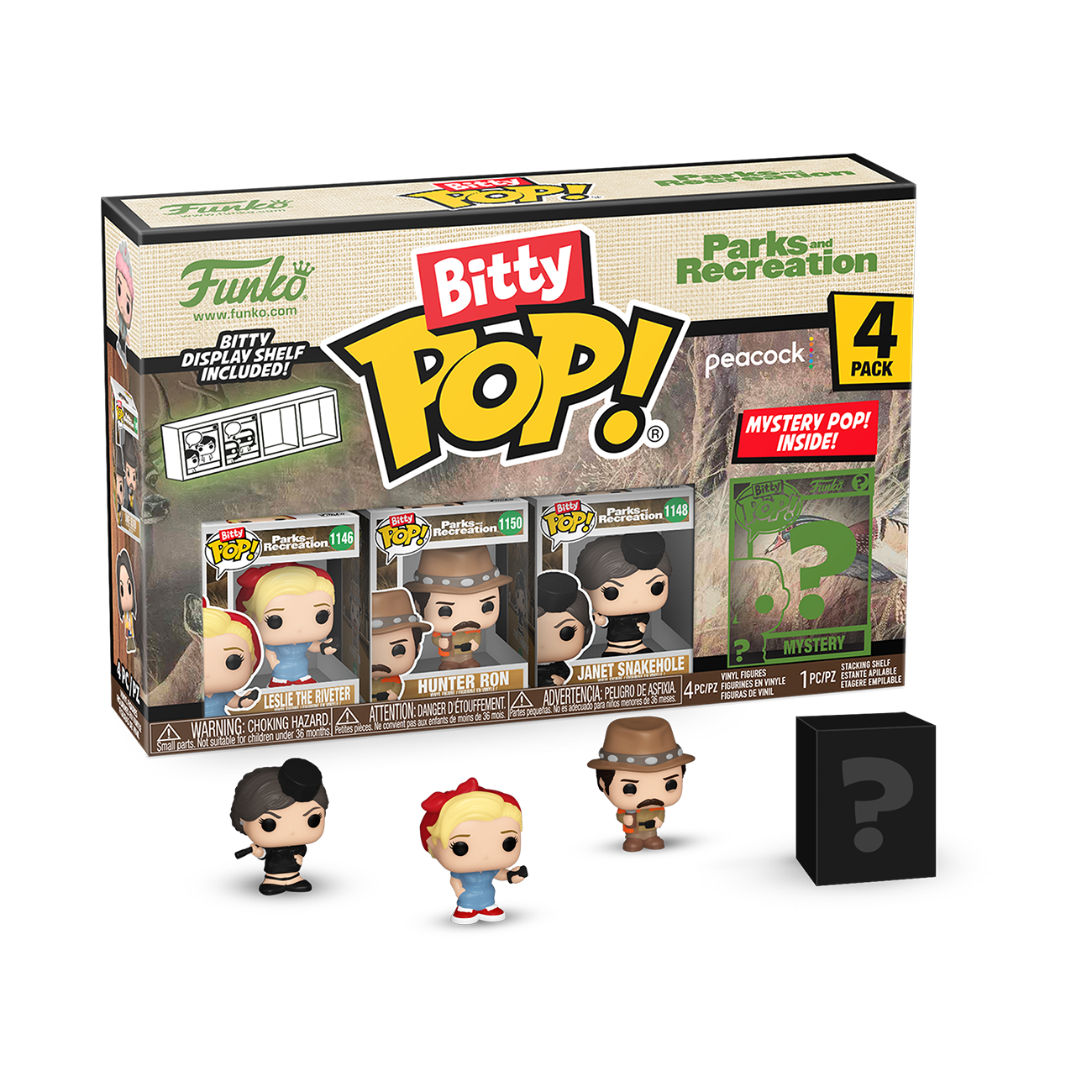 Funko Bitty Pop: Parks & Recreation - Leslie 4PK