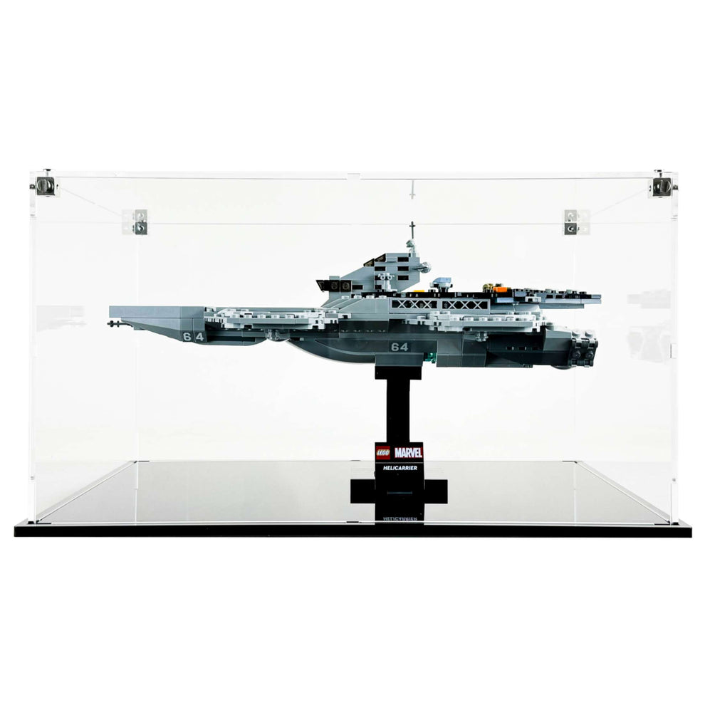 LEGO 76295 - 3mm thick Custom Acrylic Display Case for Avengers Helicarrier (7.7h x 14w x 10d) by Display Geek Flying Box 3mm thick dust and dirt protection