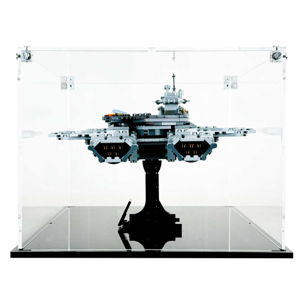 LEGO 76295 - 3mm thick Custom Acrylic Display Case for Avengers Helicarrier (7.7h x 14w x 10d) by Display Geek Flying Box 3mm thick dust and dirt protection