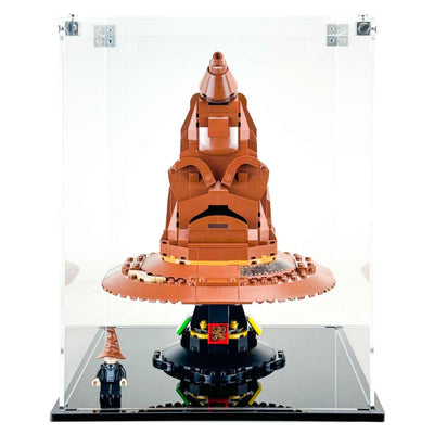 LEGO Model 76429 - 3mm thick Custom Acrylic Display Case for Harry Potter Talking Sorting Hat (11h x 8.8w x 8.8d)