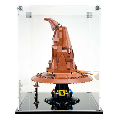 LEGO Model 76429 - 3mm thick Custom Acrylic Display Case for Harry Potter Talking Sorting Hat (11h x 8.8w x 8.8d)