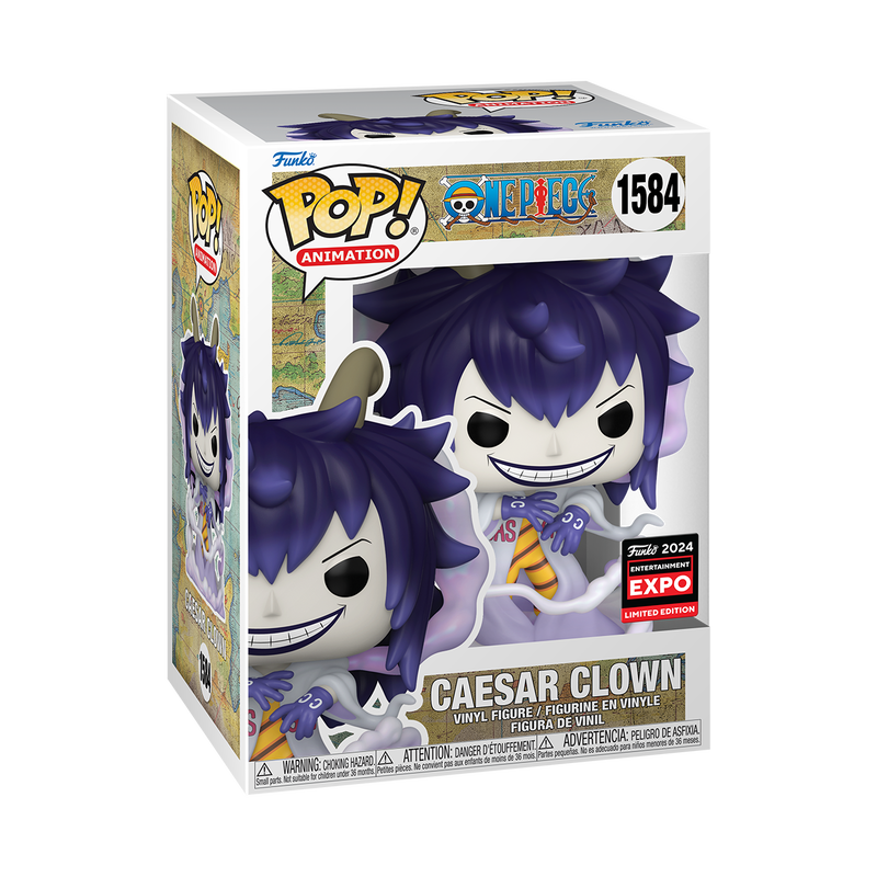 Funko Pop Animation: One Piece - Caesar Clown (2024 C2E2 OFFICIAL EVENT EXCLUSIVE)