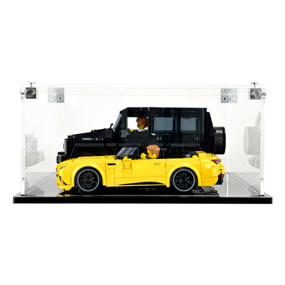 Custom Acrylic Display Case for LEGO Model 76924 - Speed Champion Mercedes-AMG G 63 & SL 63 (3mm thick, UV Resistant) 4h x 8.5w x 7.5d