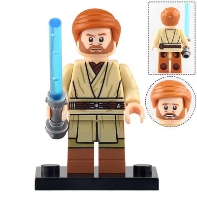 Obi Wan Kenobi - TV Version (Star Wars) - Custom Building Blocks Mini Figures Compatible with LEGO