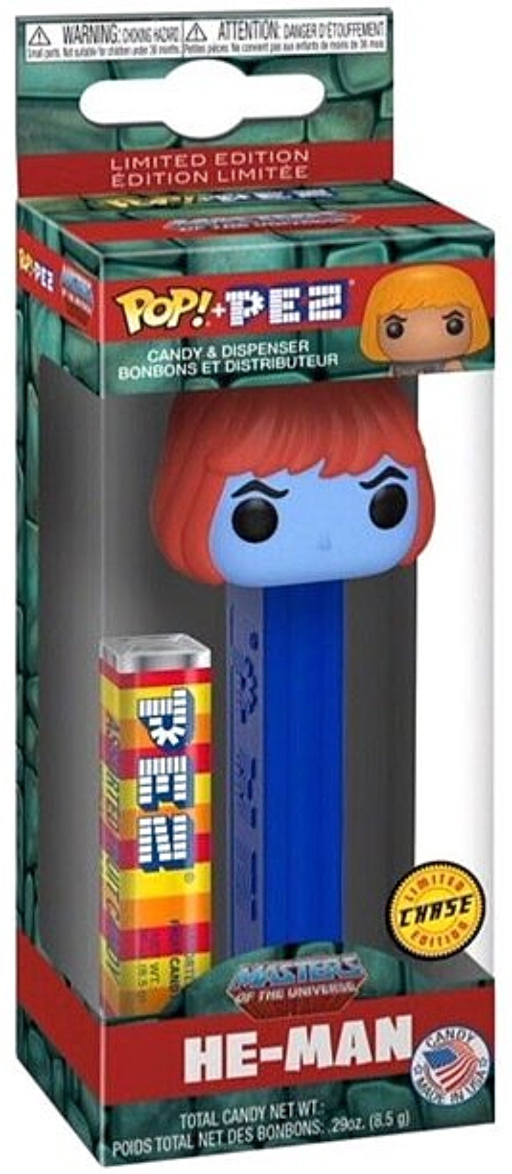 Funko POP! PEZ - Television (MOTU), He-Man (BLU) (Chase)