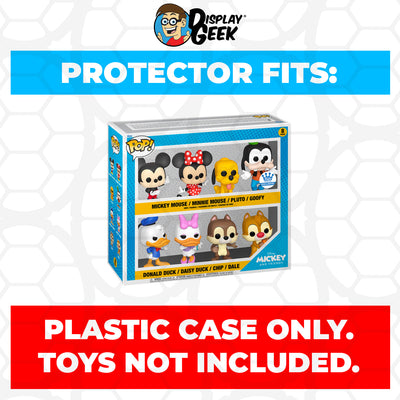 Pop Protector for 8 Pack Mickey and Friends Funko Pop on The Protector Guide App by Display Geek