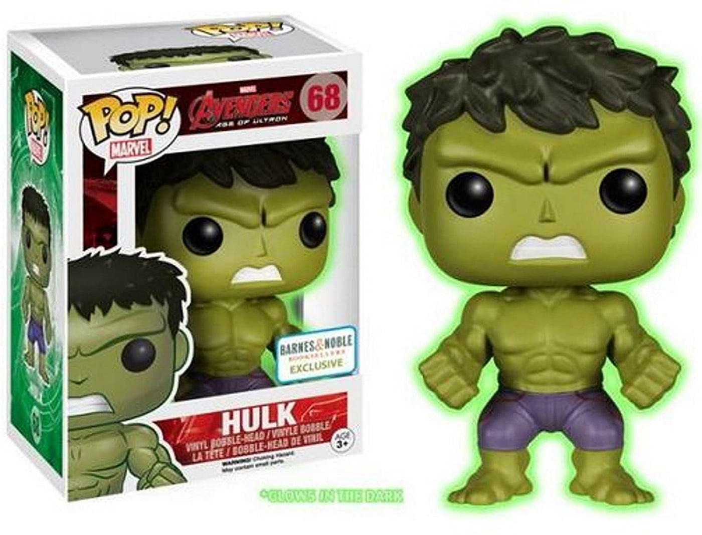 POP! Marvel: 68 Avengers 2, Hulk (GITD) Exclusive