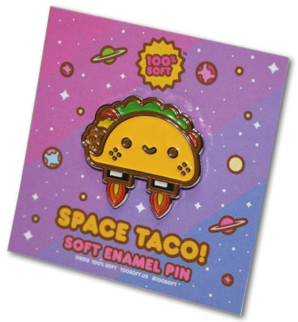 100% Soft: Pins, Space Taco