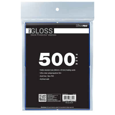 Gloss Protector Sleeves for Trading Card Games, Standard Size Deck (500 pack)