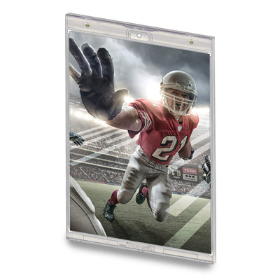 Poster Print 8x10 Wall Mount Display Case, Clear Border (UV ONE-TOUCH Magnetic Holder)