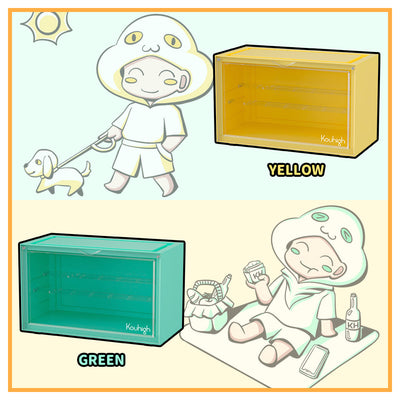 DIVERSE SERIES CLASSIC - Nine-Color Display Case for Blind Box Figures (Plastic)