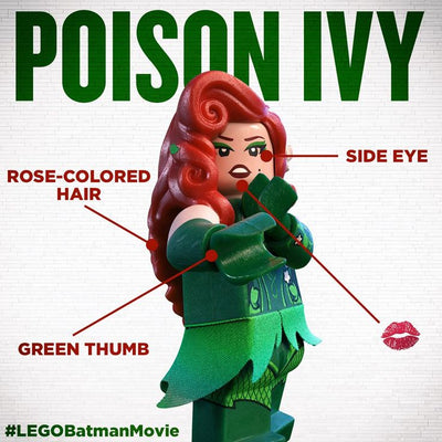 Poison Ivy Lego Batman Movie (DC) - Custom Building Blocks Mini Figures Compatible with LEGO