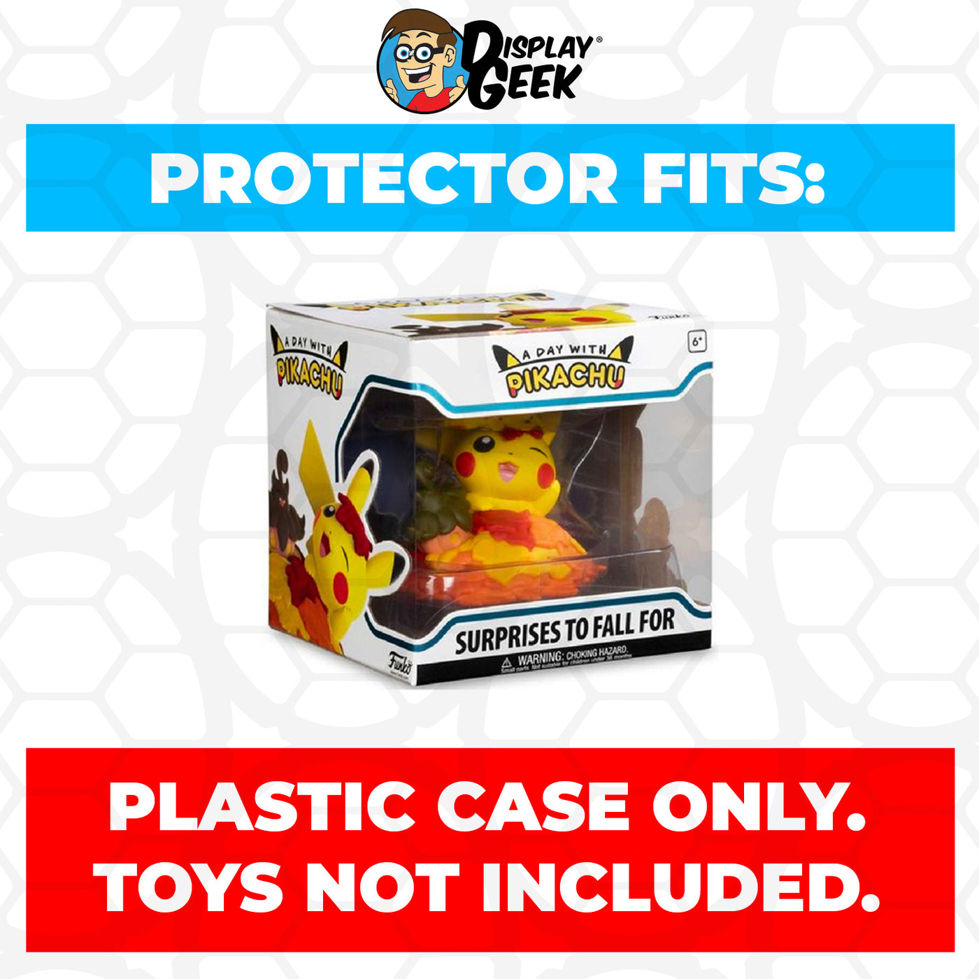 Pop Protector for Surprises to Fall For Funko A Day with Pikachu on The Protector Guide App by Display Geek