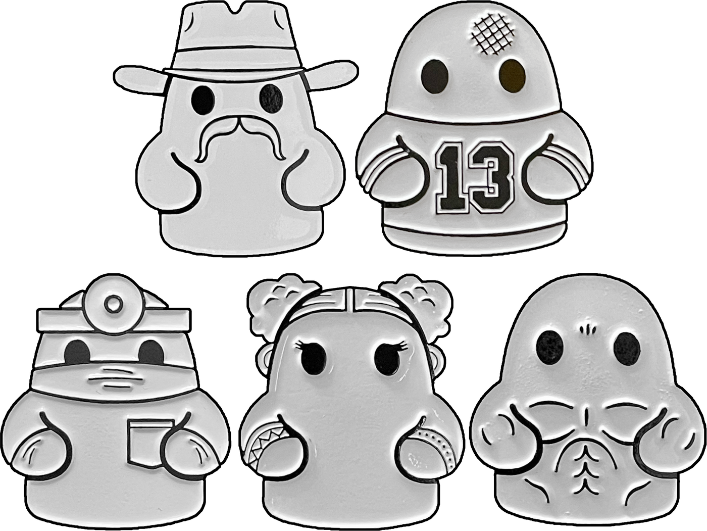 Bimtoy: Pins (Tiny Ghost), 2020 SDCC Set (150 PCS) Exclusive