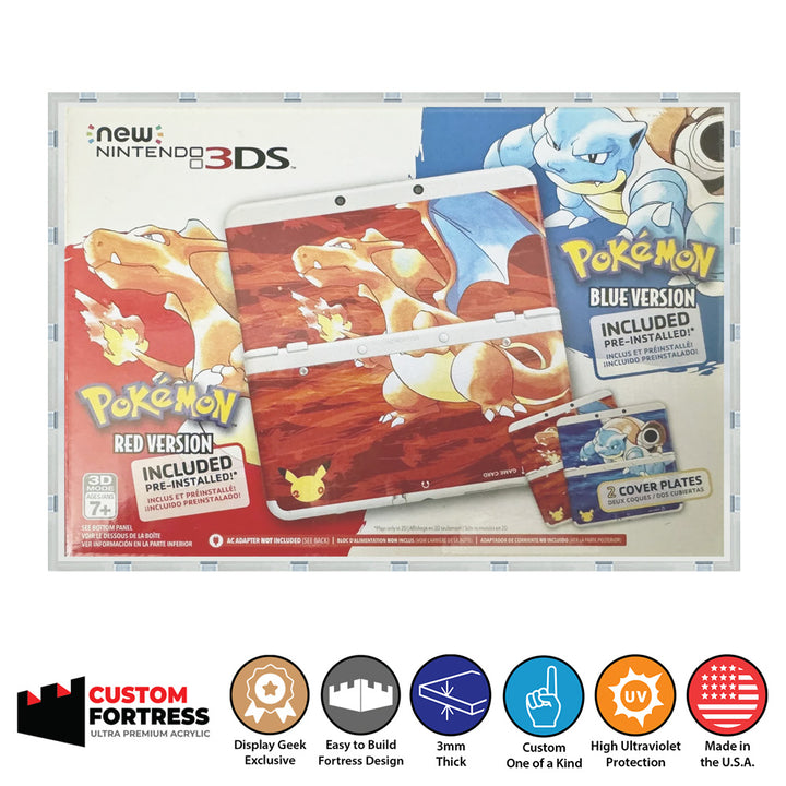 Custom Acrylic Hard Case for NINTENDO 3DS POKEMON 20TH