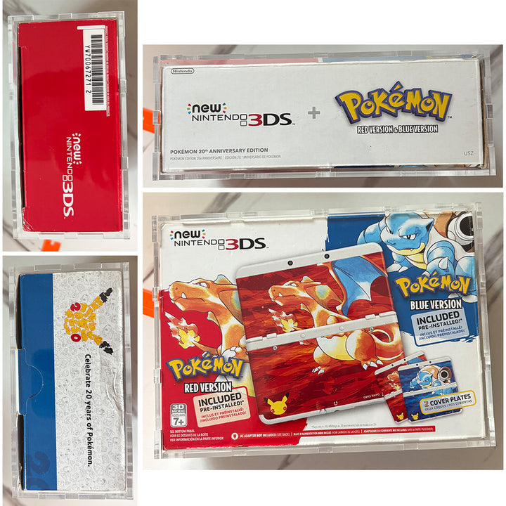 Custom Acrylic Hard Case for NINTENDO 3DS POKEMON 20TH ANNIVERSARY RED