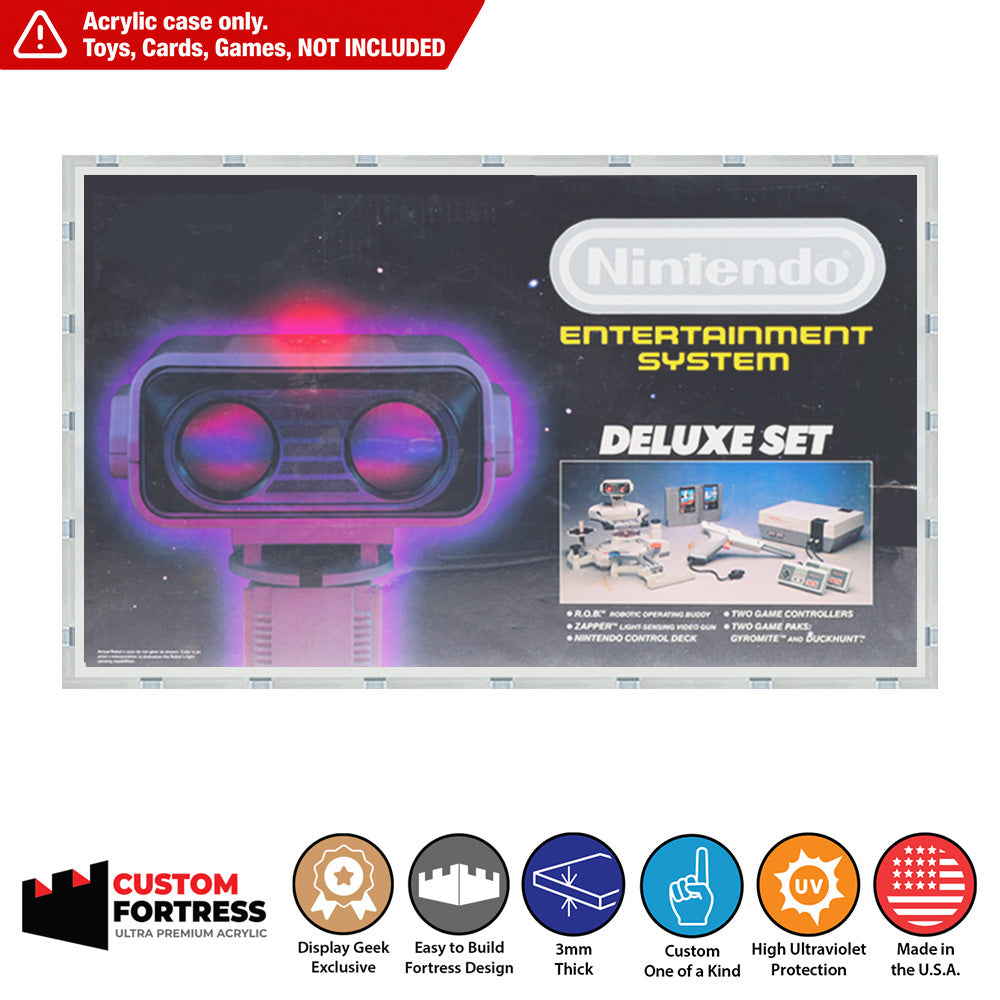 Custom Acrylic Hard Case for NINTENDO NES DELUXE SET Video Game Consol ...