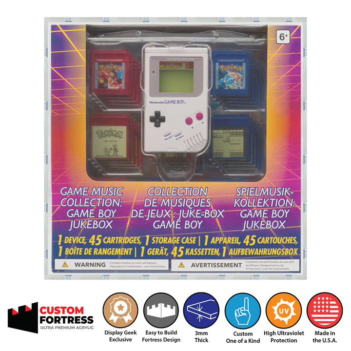 Custom Acrylic Hard Case for GAME BOY JUKEBOX POKEMON RED BLUE Box