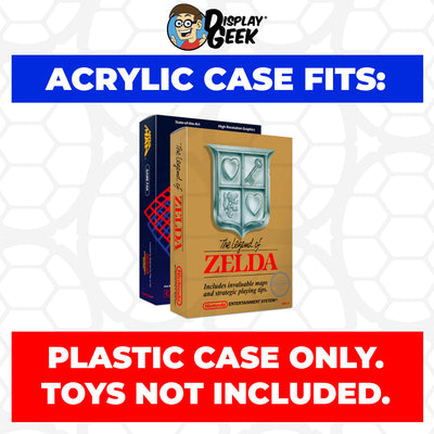 Acrylic Case for NES Nintendo Standard Video Game Boxes, 4mm thick, UV Resistant & Magnetic Slide Bottom