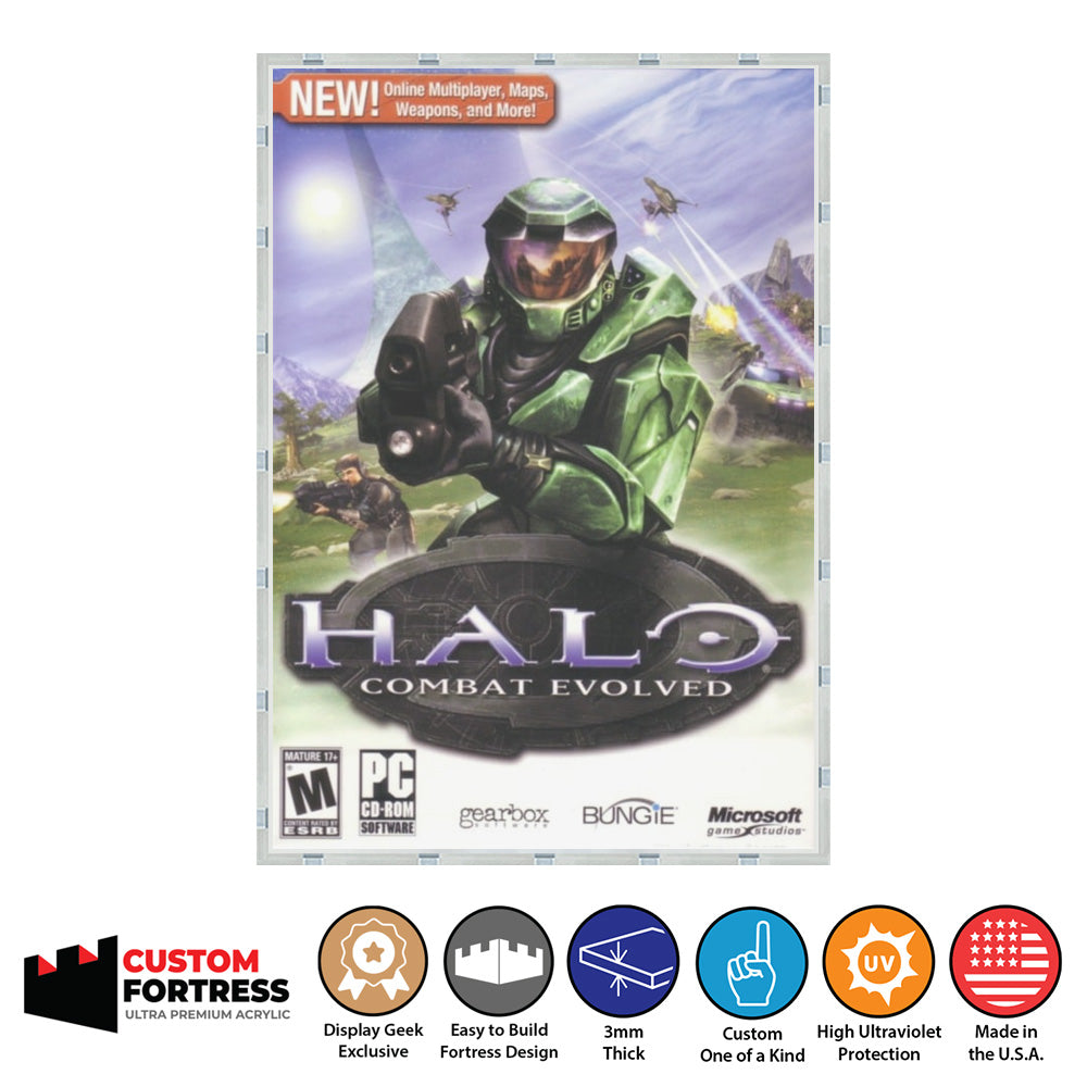 Custom Acrylic Hard Case for PC HALO COMBAT EVOLVED Video Game Boxes ...