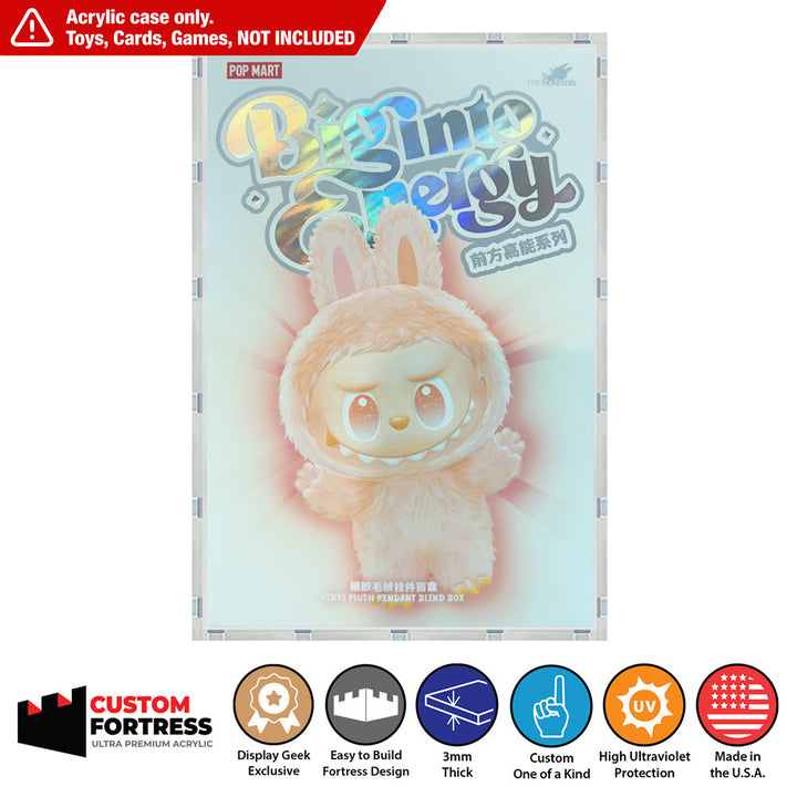 Custom Acrylic Hard Case for BIG INTO ENERGY LABUBU BLIND BOX Pop